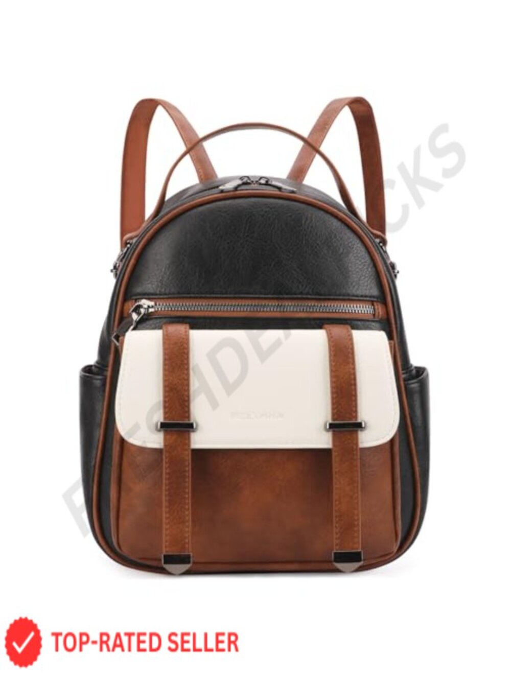 Women's Vegan Leather Mini Backpack Purse, Small Travel Daypack with Anti-Theft